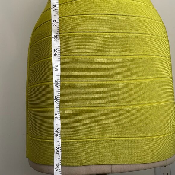 Neon Yellow Bandage Bodycon Dress - Picture 6 of 10